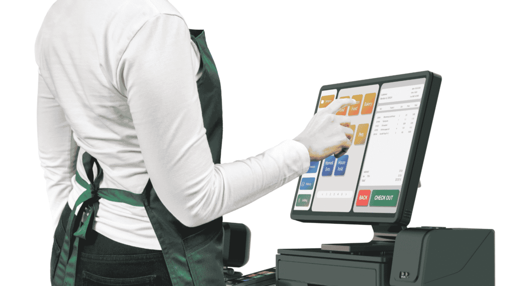 Modern EPOS machine setup for UK retail and hospitality businesses