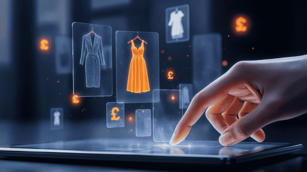 Illustration showing an ecommerce website integrated with a secure payment gateway